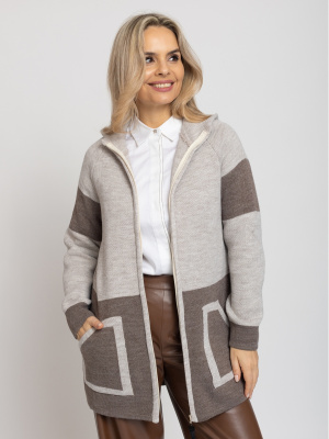 Кардиган В 1873/кофейный Кардиган В 1873/кофейный