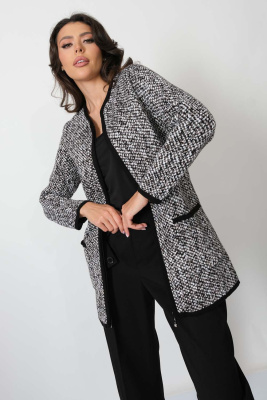 Жакет В 1357/кофейный микс