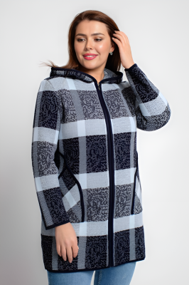 Кардиган Д 2838/сине-голубой Кардиган Д 2838/сине-голубой