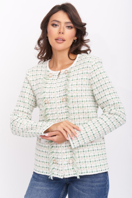 Жакет Д 3302/молочно-зеленый Жакет Д 3302/молочно-зеленый