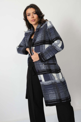 Кардиган В 345 ст/джинсовый микс Кардиган В 345 ст/джинсовый микс