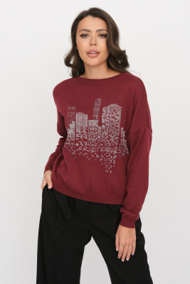 Джемпер Д 3522/бордо Джемпер Д 3522/бордо