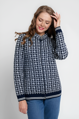 Жакет В 1515/сине-белый Жакет В 1515/сине-белый