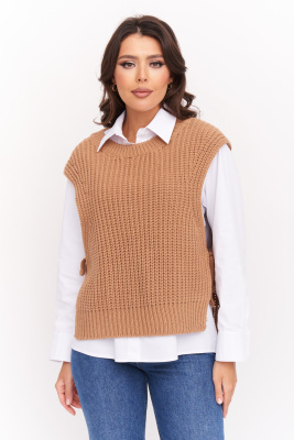 Жилет Д 2557/кэмэл Жилет Д 2557/кэмэл