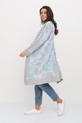 Кардиган Д 3443/серо-голубой Кардиган Д 3443/серо-голубой