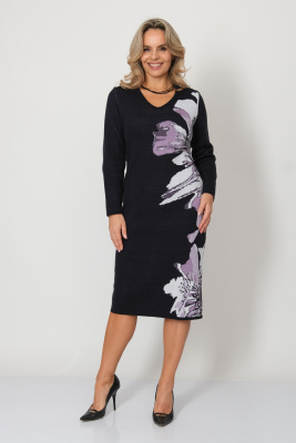 Платье В 2363/ сине-лиловый