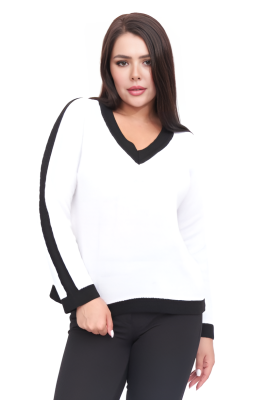 Джемпер Д 3140/черно-белый Джемпер Д 3140/черно-белый