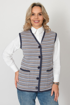 Жилет В 2367/джинсовый