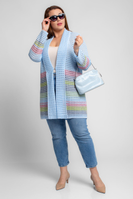 Кардиган М 2860/ голубой микс