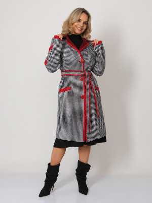 Кардиган Д 2867/черно-красный