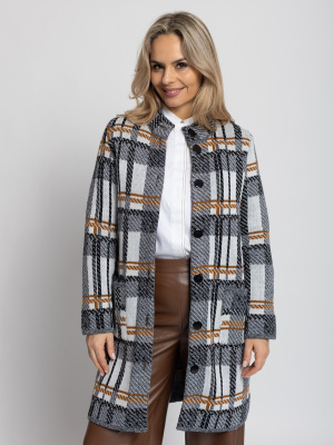 Кардиган В 1579/черн-горчич Кардиган В 1579/черн-горчич