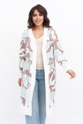 Кардиган Д 3443/молочный Кардиган Д 3443/молочный