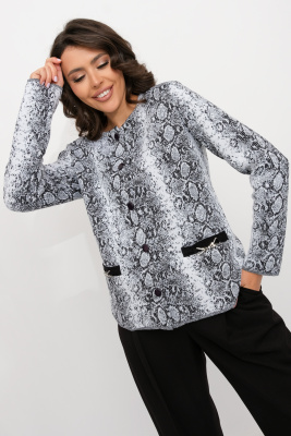 Жакет Д 3126/синий-белый Жакет Д 3126/синий-белый