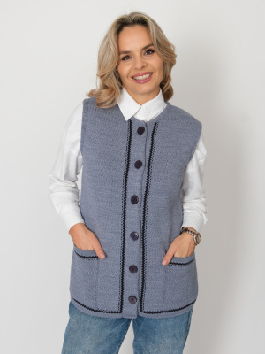 Жилет С 7772/индиго