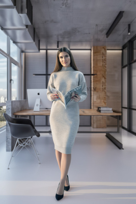 Платье С 7774/серый Платье С 7774/серый