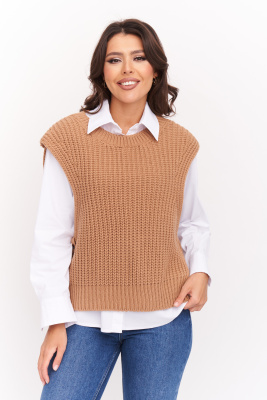 Жилет Д 2557/кэмэл Жилет Д 2557/кэмэл